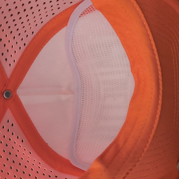 Palmetto Mens Orange Mesh/Snapback Trucker Hat. - Picture 7 of 7